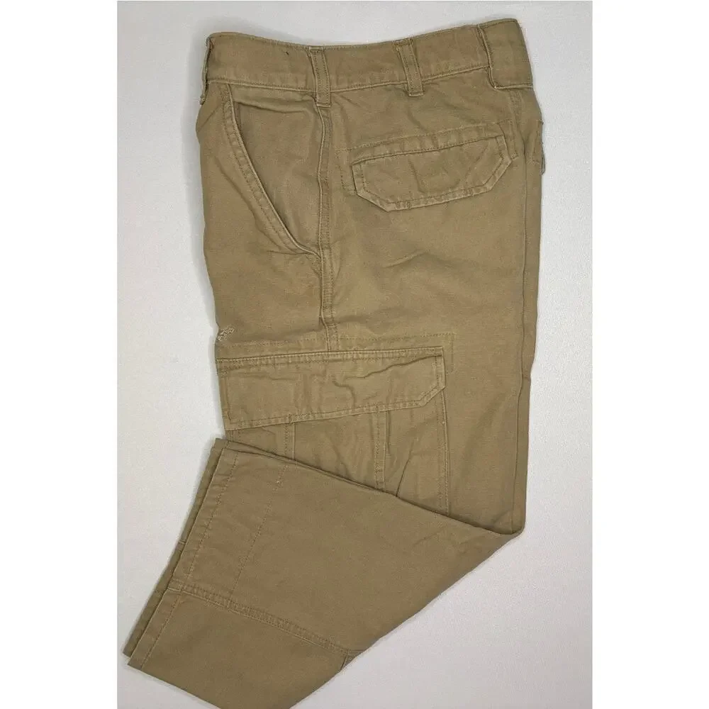 Vintage OSHKOSH Boy's Distressed Adjustable Waist Cargo Pants | Boy's Size 8